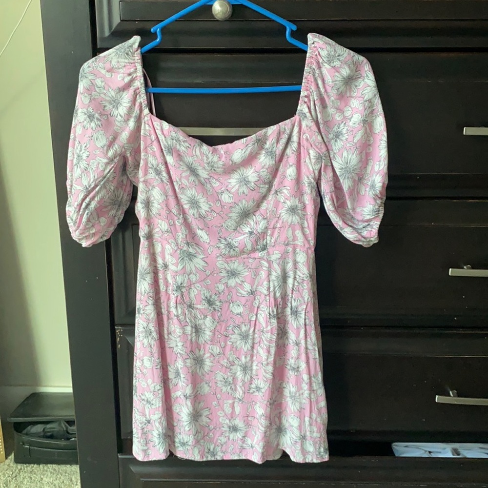 Pink spring boutique dress